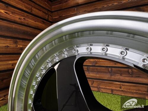 Ratlankis R17x8  5X120  ET  34  72.6  HE750  Black+Polished Lip (BLPL)  For BMW  (P1)