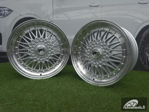JR Wheels JR9 17x7,5 ET35 5x112/120 Silver w/ Machined Lip+Silver Rivets