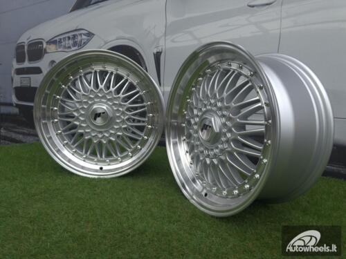 JR Wheels JR9 17x7,5 ET35 5x112/120 Silver w/ Machined Lip+Silver Rivets