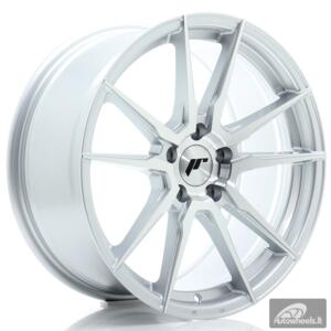 JR Wheels JR21 18x8 ET40 5x112 Silver Machined Face