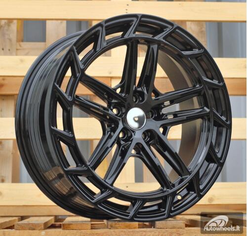 Ratlankis R20x8.5  5X108  ET  40  67.1  HF5187  Black (BL)  For RACIN  (Z3)  (HYBRID FORGED Vossen Style)