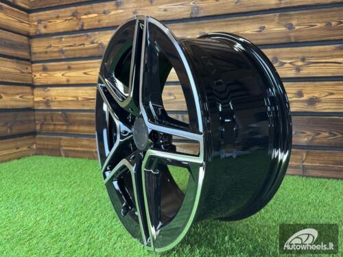Ratlankis R20x8.5  5X112  ET  36  66.5  FBX142  (H3067F)  Black Polished (MB)  For MER  (Z3)  (HYBRID FORGED Rear+Front)
