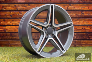 Ratlankis R22x9.5  5X112  ET  45  66.5  FBX142  (H3067F)  Grey Polished (MG)  For MER  (Z3+K7)  (HYBRID FORGED Rear+Front)