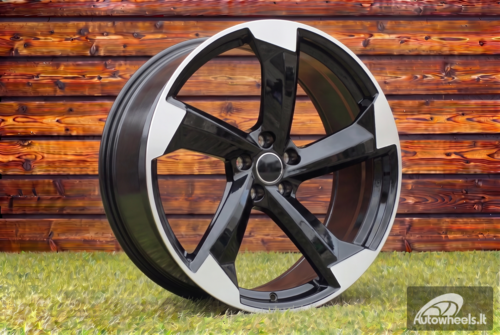Ratlankis R19x8.5  5X112  ET  35  66.45  H3388F  Black Polished (MB)  For AUD  (Z3)  (HYBRID FORGED)
