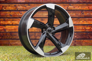 Ratlankis R19x8.5  5X112  ET  35  66.45  H3388F  Black Polished (MB)  For AUD  (Z3)  (HYBRID FORGED)