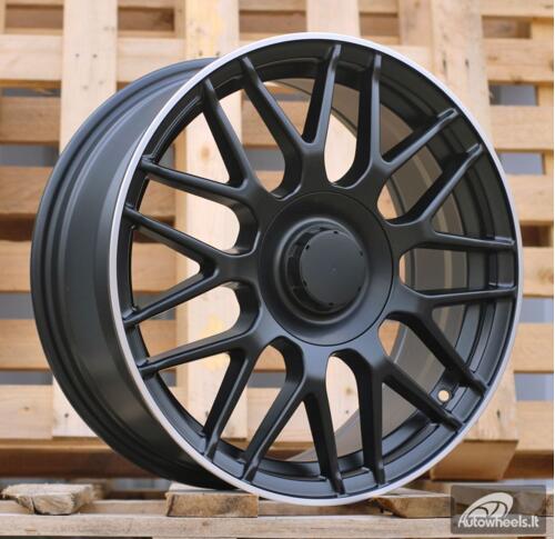 Ratlankis R17x7.5  5X112  ET  35  66.5  H3368F  Black+Polished Lip (BLPL)  For MER  (Z3)  (HYBRID FORGED)