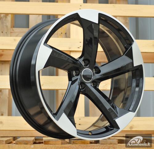 Ratlankis R20x9  5X112  ET  35  66.45  H3388F  Black Polished (MB)  For AUD  (Z3)  (HYBRID FORGED)