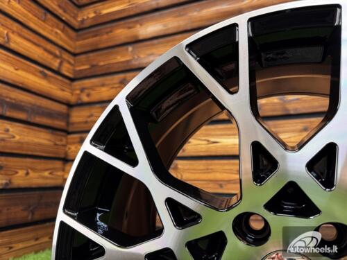 Ratlankis R20x9  5X112  ET  25  66.5  3S1293  (FBX348)  Black Polished (MB)  For AUD  (Z3)  (HYBRID FORGED)