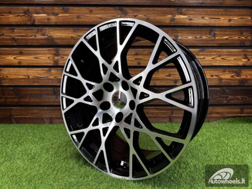 Ratlankis R20x9  5X112  ET  25  66.5  3S1293  (FBX348)  Black Polished (MB)  For AUD  (Z3)  (HYBRID FORGED)