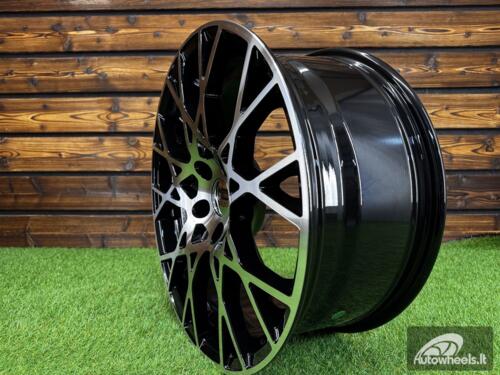 Ratlankis R20x9  5X112  ET  25  66.5  3S1293  (FBX348)  Black Polished (MB)  For AUD  (Z3)  (HYBRID FORGED)