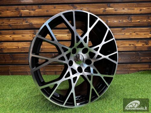 Ratlankis R20x9  5X112  ET  25  66.5  3S1293  (FBX348)  Black Polished (MB)  For AUD  (Z3)  (HYBRID FORGED)
