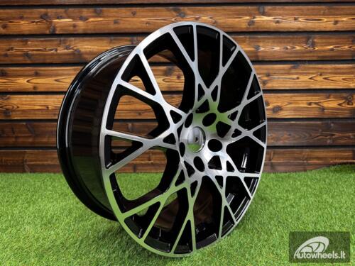 Ratlankis R20x9  5X112  ET  25  66.5  3S1293  (FBX348)  Black Polished (MB)  For AUD  (Z3)  (HYBRID FORGED)