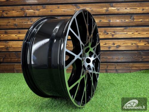 Ratlankis R20x9  5X112  ET  25  66.5  3S1293  (FBX348)  Black Polished (MB)  For AUD  (Z3)  (HYBRID FORGED)