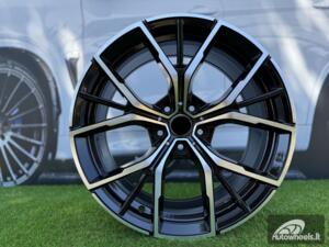 Ratlankis R19x8  5X112  ET  30  66.6  B1667  (FBX081)  Black Polished (MB)  For BMW  (Z3+Z7)  (HYBRID FORGED Rear+Front)