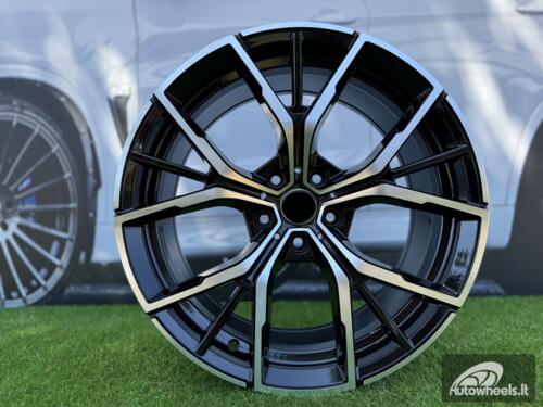 Ratlankis R19x9  5X112  ET  44  66.6  B1667  (FBX081)  Black Polished (MB)  For BMW  (Z3+Z7)  (HYBRID FORGED Rear+Front)