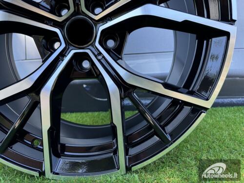 Ratlankis R19x9  5X112  ET  44  66.6  B1667  (FBX081)  Black Polished (MB)  For BMW  (Z3+Z7)  (HYBRID FORGED Rear+Front)