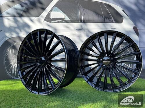 Ratlankis R18x8  5X112  ET  40  66.6  B5909  (FBX149/FL039)  Black+Polished Lip (BLPL)  For MER  (P2)  (HYBRID FORGED)