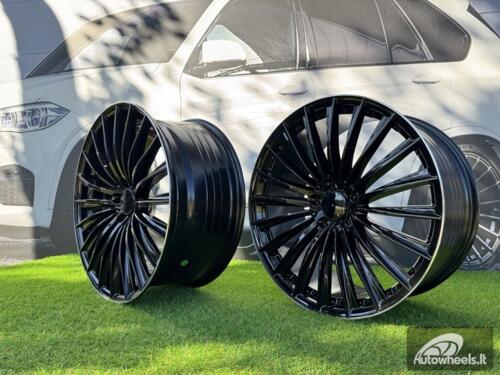 Ratlankis R18x8  5X112  ET  40  66.6  B5909  (FBX149/FL039)  Black+Polished Lip (BLPL)  For MER  (P2)  (HYBRID FORGED)