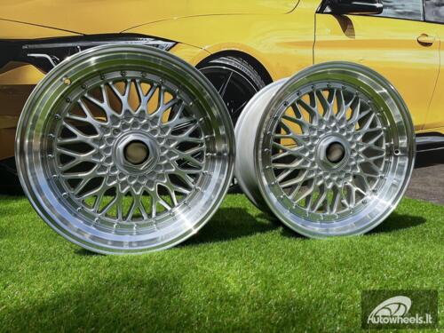 Ratlankis R17x8.5  8X100/108  ET  20  73.1  BY479  (XF135)  Silver+Polished Lip (SP)  For RACIN  (R)  (BBS Style)