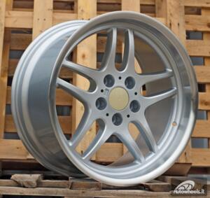 Ratlankis R17x9  5X120  ET  25  74.1  FBX121  (B2055-FF)  Silver+Polished Lip (SP)  For BMW  (Z3)  (HYBRID FORGED Rear+Front)