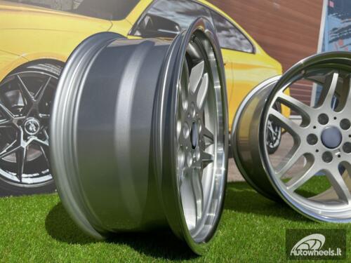 Ratlankis R18x8  5X120  ET  13  74.1  FBX121  (B2055-FF)  Silver+Polished Lip (SP)  For BMW  (Z3)  (HYBRID FORGED Rear+Front)