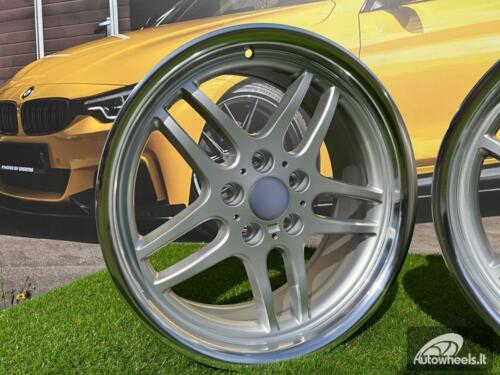 Ratlankis R18x8  5X120  ET  13  74.1  FBX121  (B2055-FF)  Silver+Polished Lip (SP)  For BMW  (Z3)  (HYBRID FORGED Rear+Front)