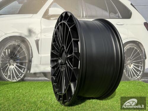Ratlankis R22x11.5  5X112  ET  47  66.6  FBX162  Black Half Matt (BLHM)  For MER  (Z3)  (HYBRID FORGED Rear+Front)
