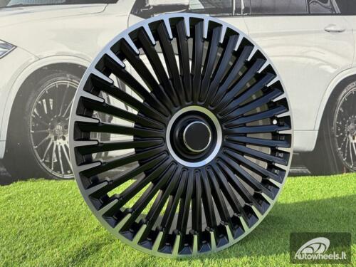 Ratlankis R21x9.5  5X112  ET  30.1  66.6  H3286F  Black Polished Half Matt (MBHM)  For MER  (Z3)  ((EQS SUV X296) HYBRID FORGED)