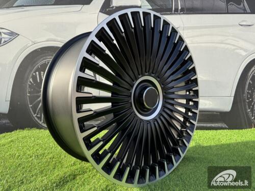 Ratlankis R21x9.5  5X112  ET  30.1  66.6  H3286F  Black Polished Half Matt (MBHM)  For MER  (Z3)  (HYBRID FORGED EQS SUV X296)