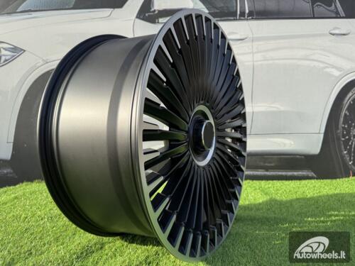 Ratlankis R21x9.5  5X112  ET  30.1  66.6  H3286F  Black Polished Half Matt (MBHM)  For MER  (Z3)  (HYBRID FORGED EQS SUV X296)