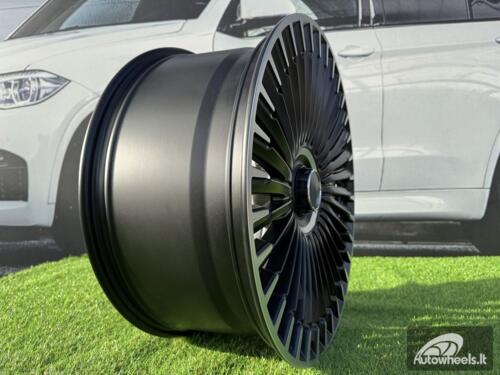 Ratlankis R21x9.5  5X112  ET  30.1  66.6  H3286F  Black Polished Half Matt (MBHM)  For MER  (Z3)  (HYBRID FORGED EQS SUV X296)