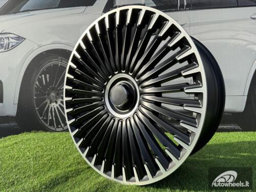 Ratlankis R21x9.5  5X112  ET  30.1  66.6  H3286F  Black Polished Half Matt (MBHM)  For MER  (Z3)  (HYBRID FORGED EQS SUV X296)