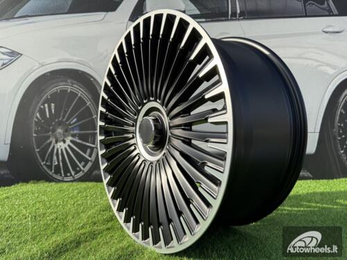 Ratlankis R21x9.5  5X112  ET  30.1  66.6  H3286F  Black Polished Half Matt (MBHM)  For MER  (Z3)  (HYBRID FORGED EQS SUV X296)