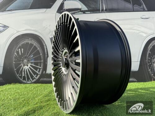 Ratlankis R21x9.5  5X112  ET  30.1  66.6  H3286F  Black Polished Half Matt (MBHM)  For MER  (Z3)  (HYBRID FORGED EQS SUV X296)