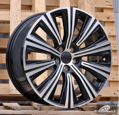 Ratlankis R19x8.5  5X108  ET  47  63.3  H3337F  Black Polished (MB)  For VOLVO  (Z3)  (HYBRID FORGED)