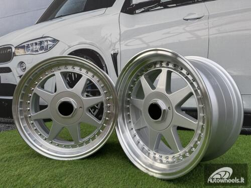 Ratlankis R17x7.5  5X112  ET  35  66.6  7905F  Silver+Polished Lip (SP)  For RACIN  (Z3+Z6)  (HARTGE Style)