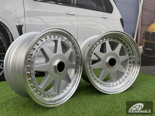 Ratlankis R17x7.5  5X112  ET  35  66.6  7905F  Silver+Polished Lip (SP)  For RACIN  (Z3+Z6)  (HARTGE Style)