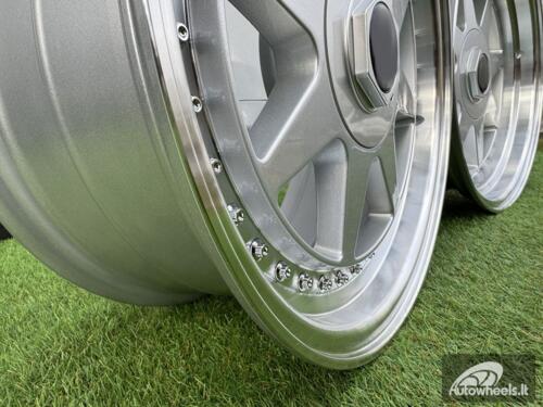 Ratlankis R17x7.5  5X112  ET  35  66.6  7905F  Silver+Polished Lip (SP)  For RACIN  (Z3+Z6)  (HARTGE Style)