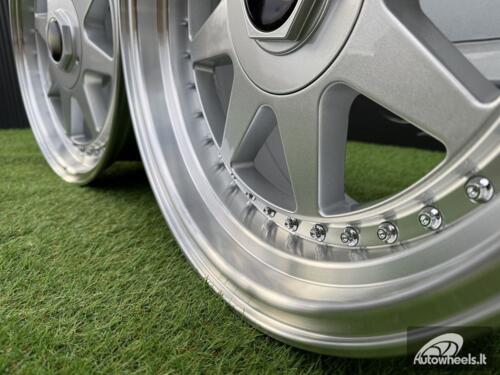 Ratlankis R17x7.5  5X112  ET  35  66.6  7905F  Silver+Polished Lip (SP)  For RACIN  (Z3+Z6)  (HARTGE Style)