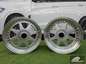 Ratlankis R17x7.5  5X112  ET  35  66.6  7905F  Silver+Polished Lip (SP)  For RACIN  (Z3+Z6)  (HARTGE Style)