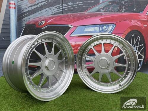 Ratlankis R17x8.5  5X112  ET  30  66.6  7905F  Silver+Polished Lip (SP)  For RACIN  (Z3)  (HARTGE Style Front+Rear)
