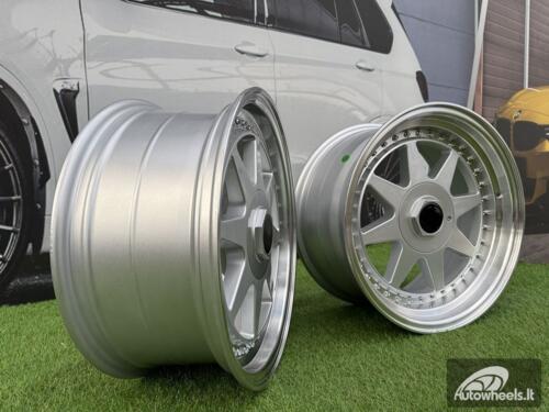 Ratlankis R17x8.5  5X112  ET  30  66.6  7905F  Silver+Polished Lip (SP)  For RACIN  (Z3+Z6)  (HARTGE Style)