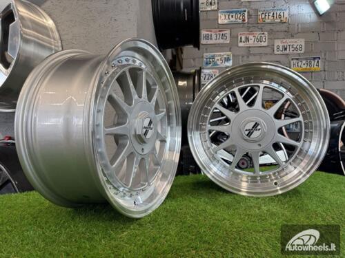 Ratlankis R17x8.5  4X100  ET  20  57.1  7962F  Silver+Polished Lip (SP)  For RACIN  (P2)  (HARTGE Style)