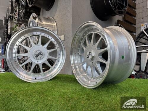Ratlankis R17x8.5  4X100  ET  20  57.1  7962F  Silver+Polished Lip (SP)  For RACIN  (P2)  (HARTGE Style)
