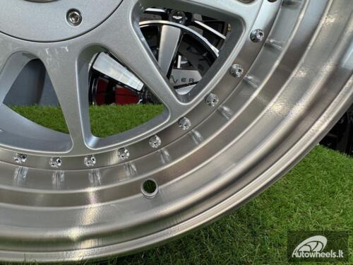 Ratlankis R17x8.5  4X100  ET  20  57.1  7962F  Silver+Polished Lip (SP)  For RACIN  (P2)  (HARTGE Style)