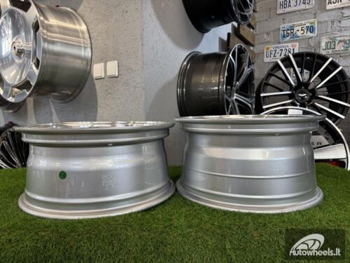 Ratlankis R17x8.5  4X100  ET  20  57.1  7962F  Silver+Polished Lip (SP)  For RACIN  (P2)  (HARTGE Style)