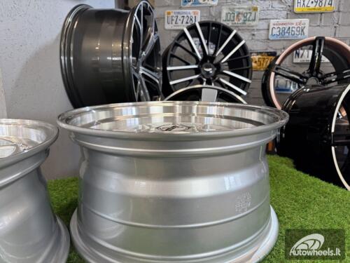 Ratlankis R17x8.5  4X100  ET  20  57.1  7962F  Silver+Polished Lip (SP)  For RACIN  (P2)  (HARTGE Style)