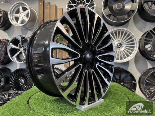 Ratlankis R18x8  5X108  ET  50  63.4  A1340  (INS0181)  Black Polished (MB)  For FORD  (Z3)