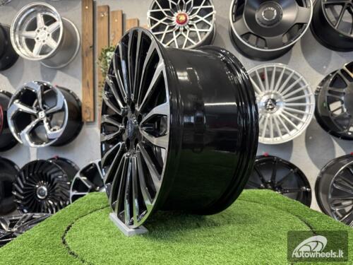 Ratlankis R18x8  5X108  ET  50  63.4  A1340  (INS0181)  Black Polished (MB)  For FORD  (Z3)