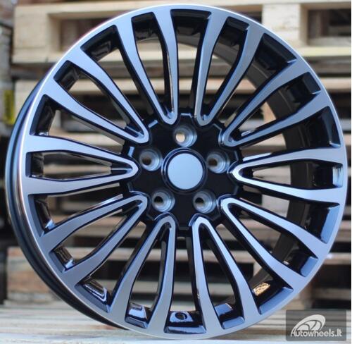 Ratlankis R18x8  5X108  ET  50  63.4  A1340  (INS0181)  Black Polished (MB)  For FORD  (Z3)